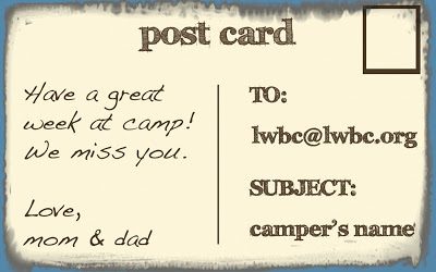 Emailing A Camper